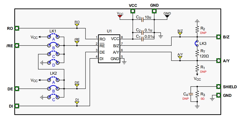 Schéma de principe - Renesas Electronics Kit d'évaluation RTKA788152DE00BU